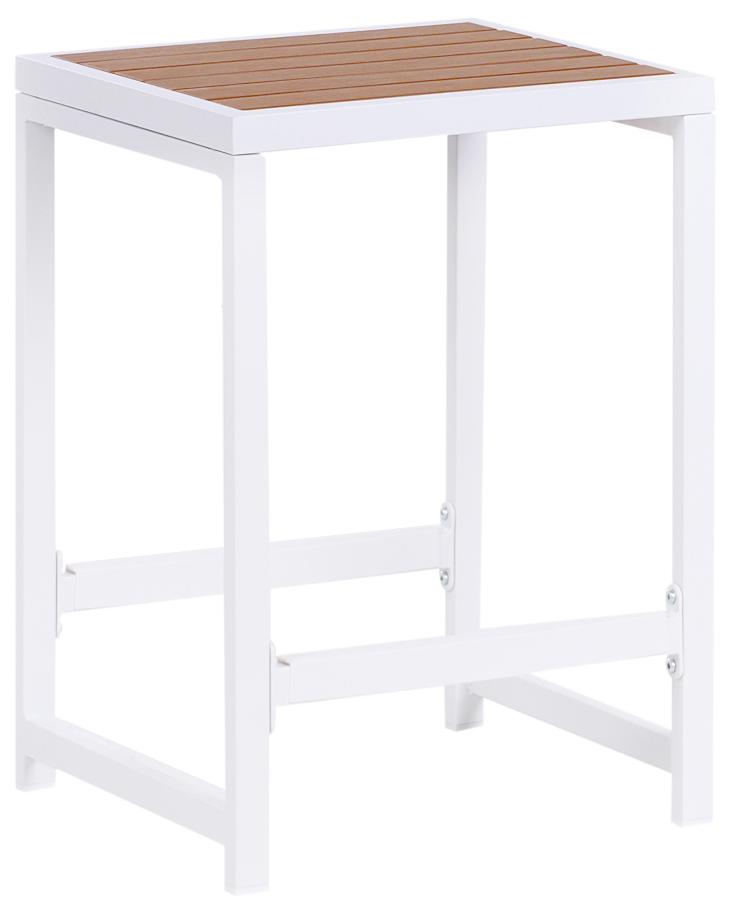 Tuinstoel AVETRANA Metaal Bruin/wit