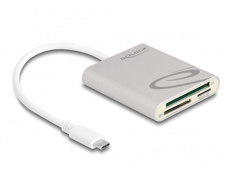 Delock Card Reader Extern Card Reader Extern 91005 USB Typ- Compact Flash, SD, und MicroSD Speicherkartenleser