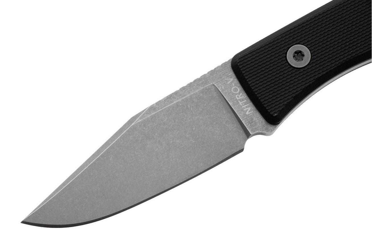 Big Idea Design USA Lookout USA-LO-BLC-NITROV, Stonewashed Nitro-V, Black G10 vaststaand mes, Mak Kelsay design