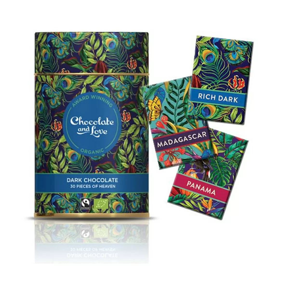 Chocolate & Love Gavedåse Dark Chocolate Ø - 165 g