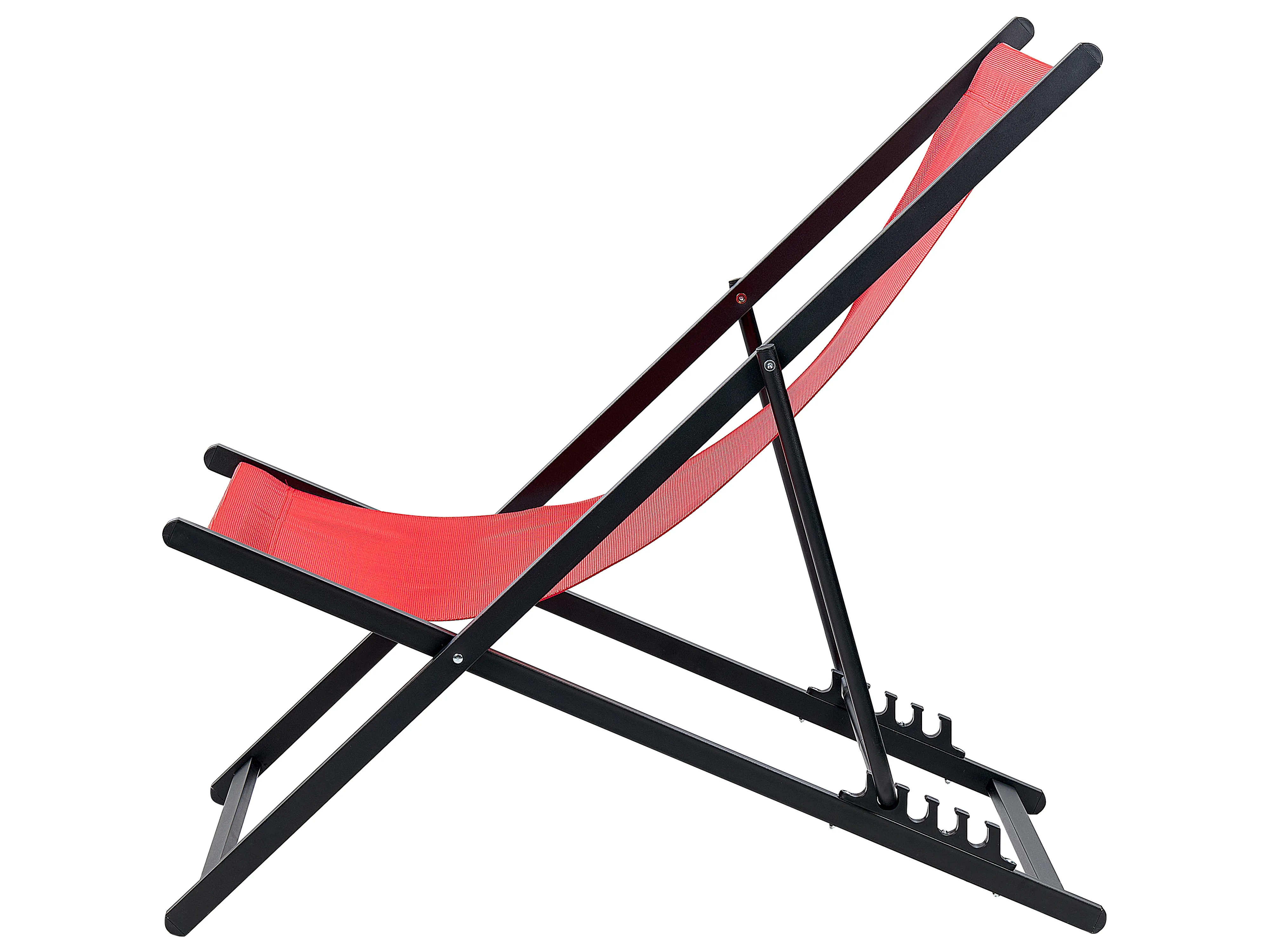 Inklapbare ligstoel LOCRI II Metaal Rood