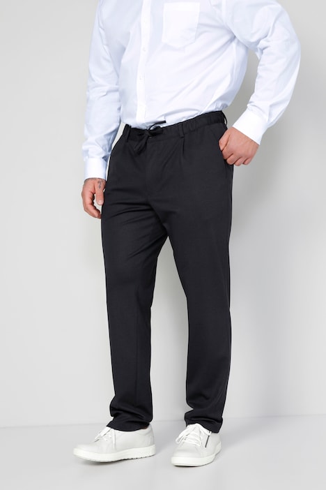 Boston Park Hose, Slim Fit, Alloverdruck, Elastikbund, 4-Pocket, bis 35