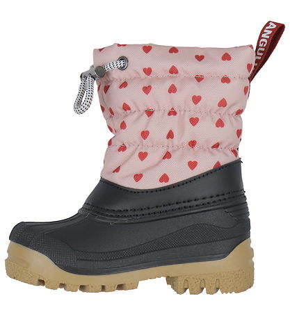 Angulus Thermostiefel m. Wollfutter - Rose mit Rot Hearts