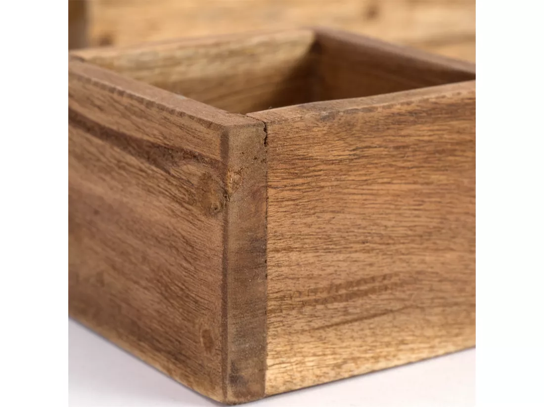 ENSEMBLE DE CAISSES Cubo II 7 pièces Bois massif