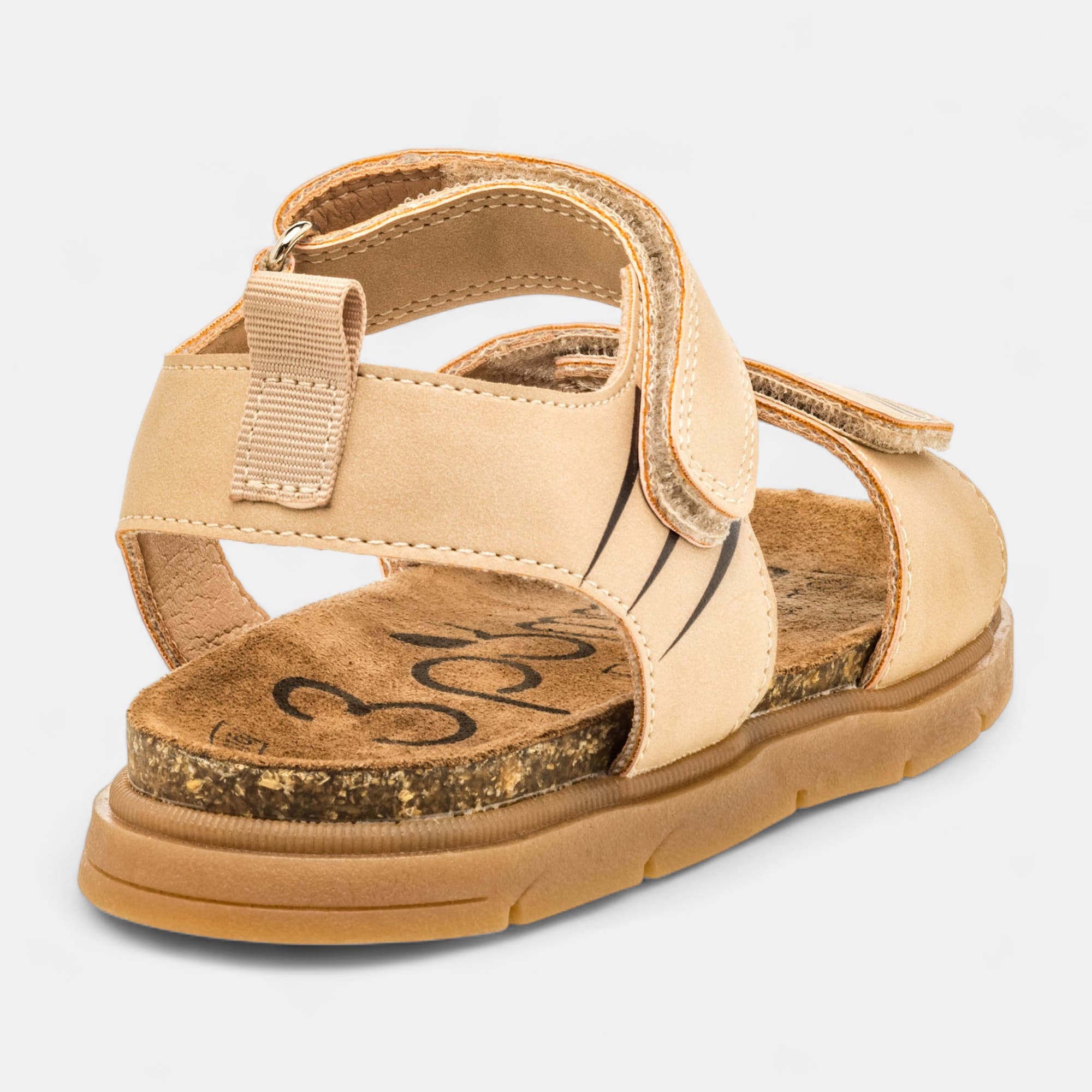 Mules semelle liège Garçon beige