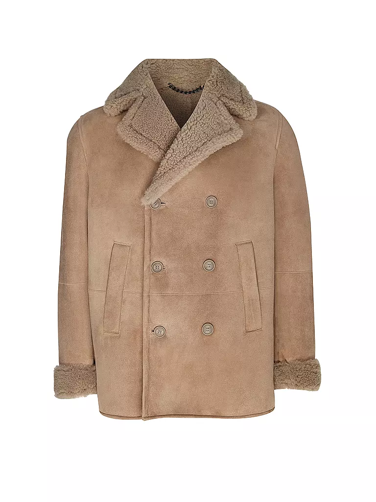 DRYKORN Shearling Jacke KONNO 10 braun