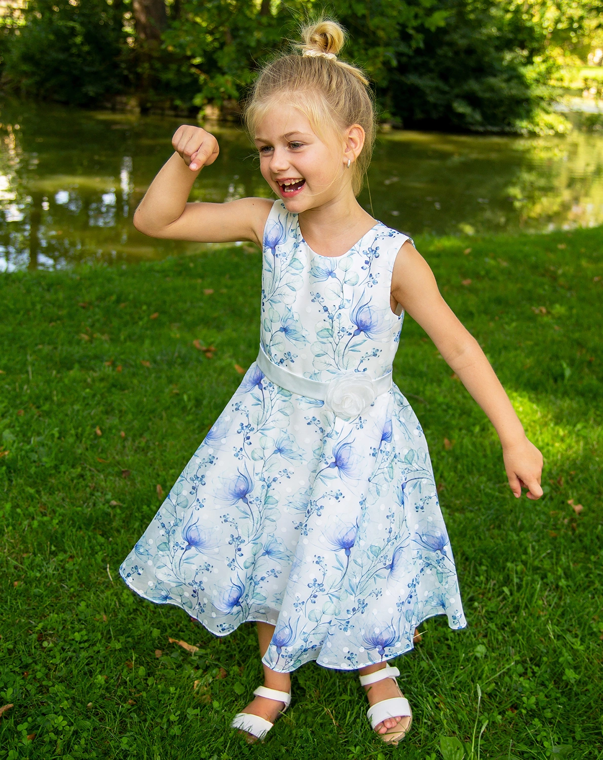 Kleid BRANCHES & BERRIES ärmellos in jeans blue