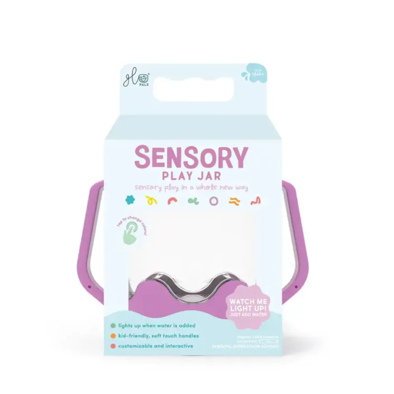 Glo pals | Sensory play cup purple