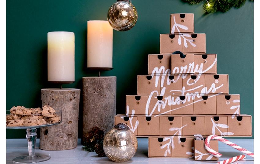 Rico-Design Verlag befüllbarer Adventskalender »Design Adventskalender Pappe« für Erwachsene