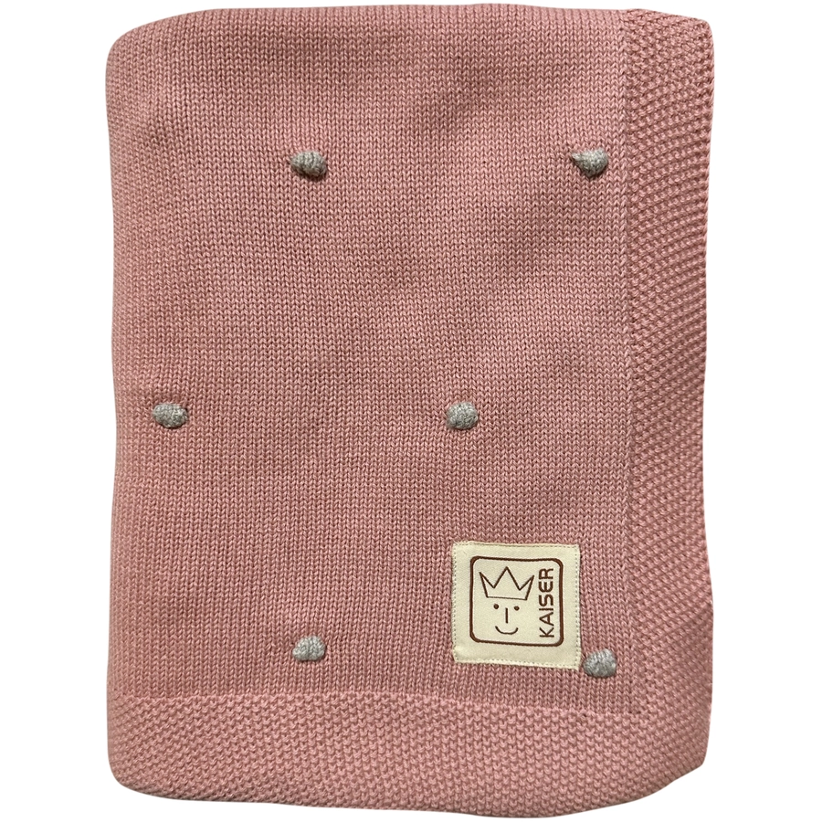 Kaiser Babydecke KNOTS organic cotton roseknots creme