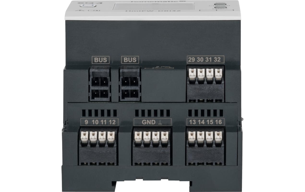 Smart Home Wired Eingangsmodul 32-fach<br>Verbindung konventioneller Schalter, Taster und Kontakte mit dem Homematic Wired System – HmIPW-DRI32