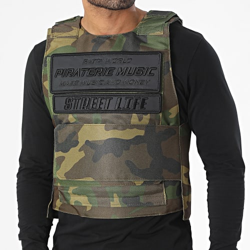 Gilet Ratpi World Vert Kaki Camouflage