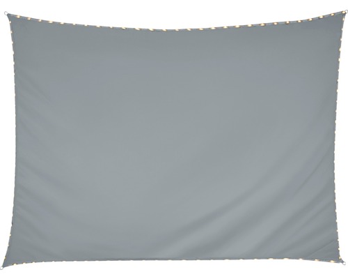 Rechthoekig zonnescherm met LED, zilvergrijs, met regenbescherming, 300x400 cm