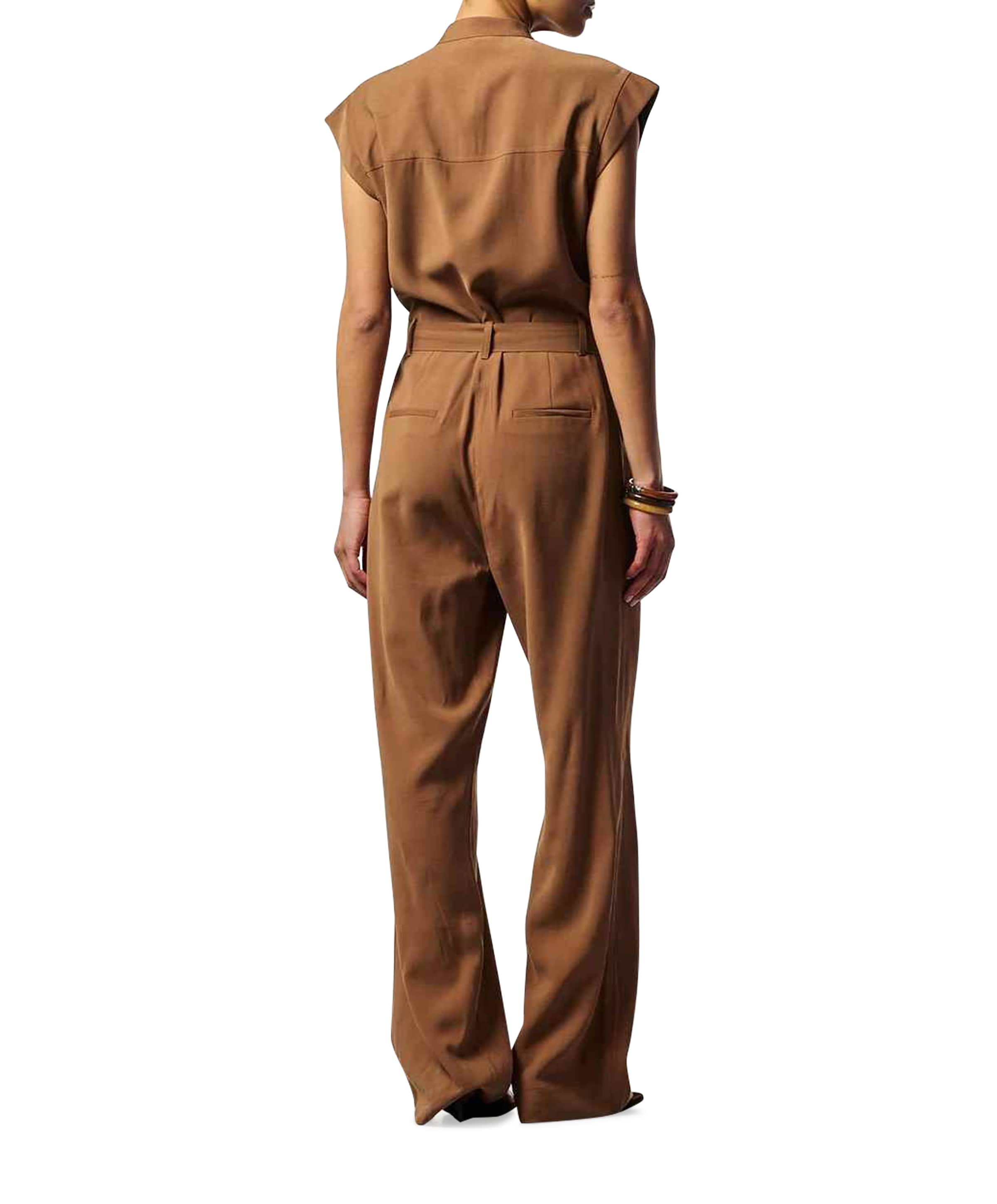 Aaiko LISANA TENCEL TEN 545 dames jumpsuit bruin