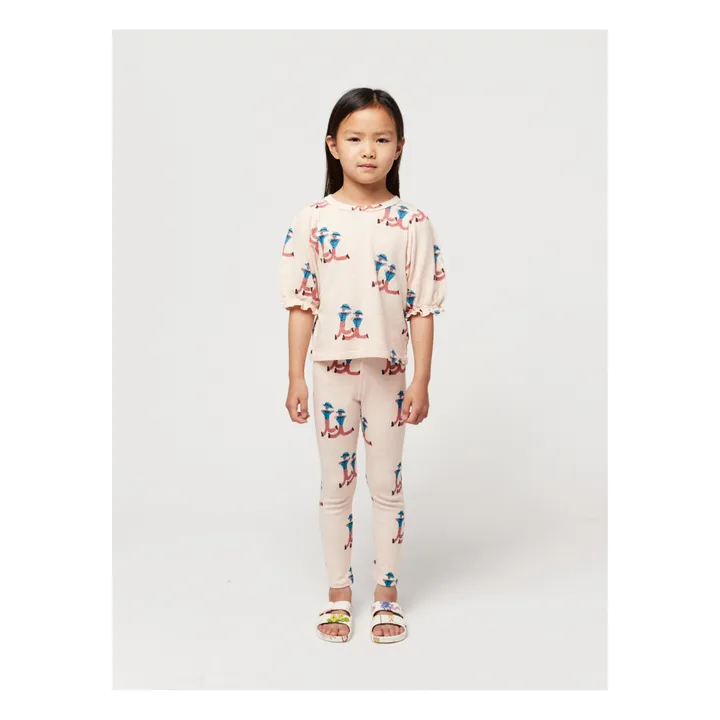 Bobo Choses Leggings Coton Bio Personnages | Rose pâle