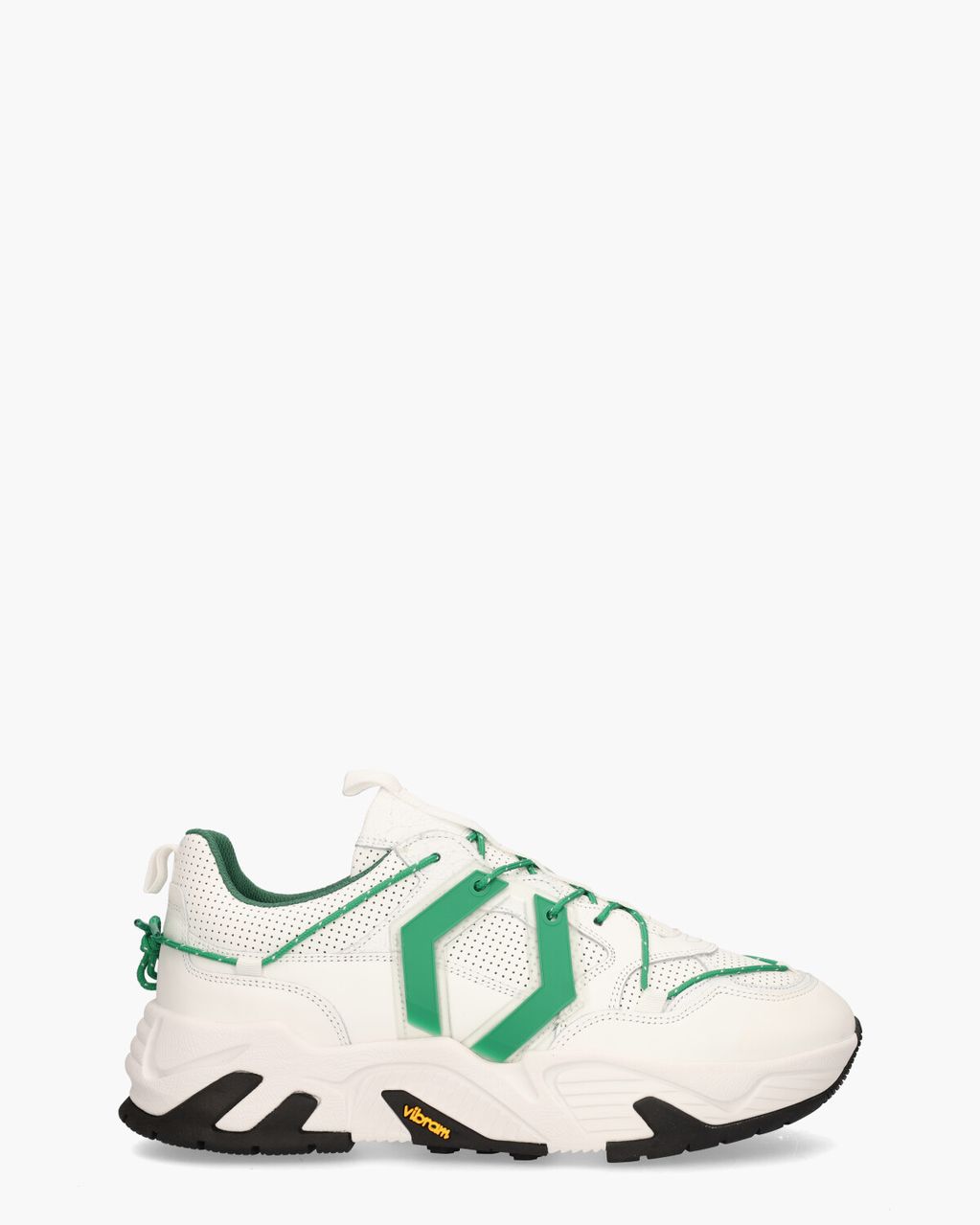 Mikakus New Boom Wit/Groen Herensneakers