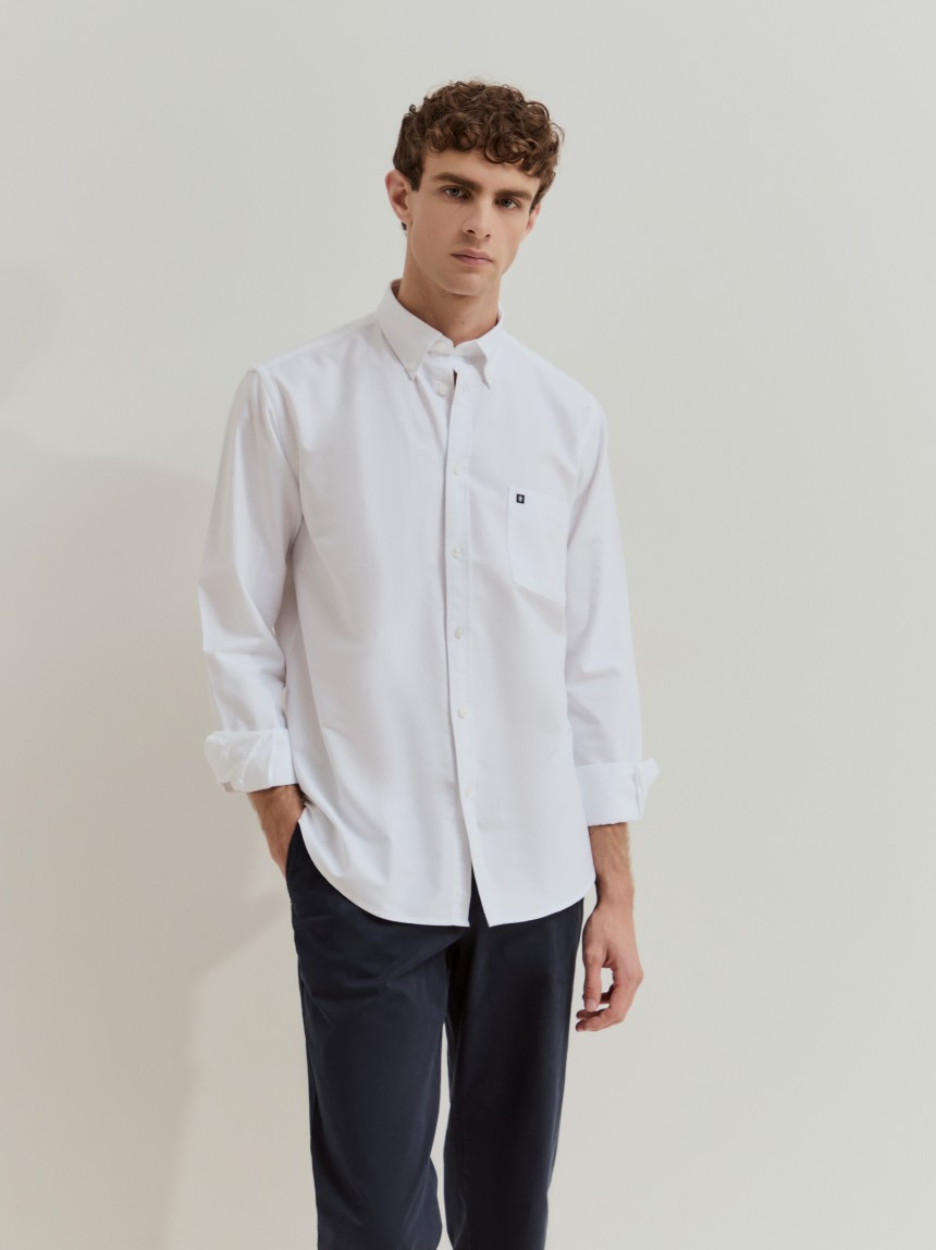 Camisa regular fit de algodão