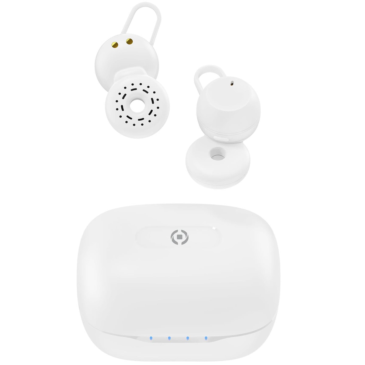 Ambient True Wireless Bluetooth-hodesett med åpent øre Hvit