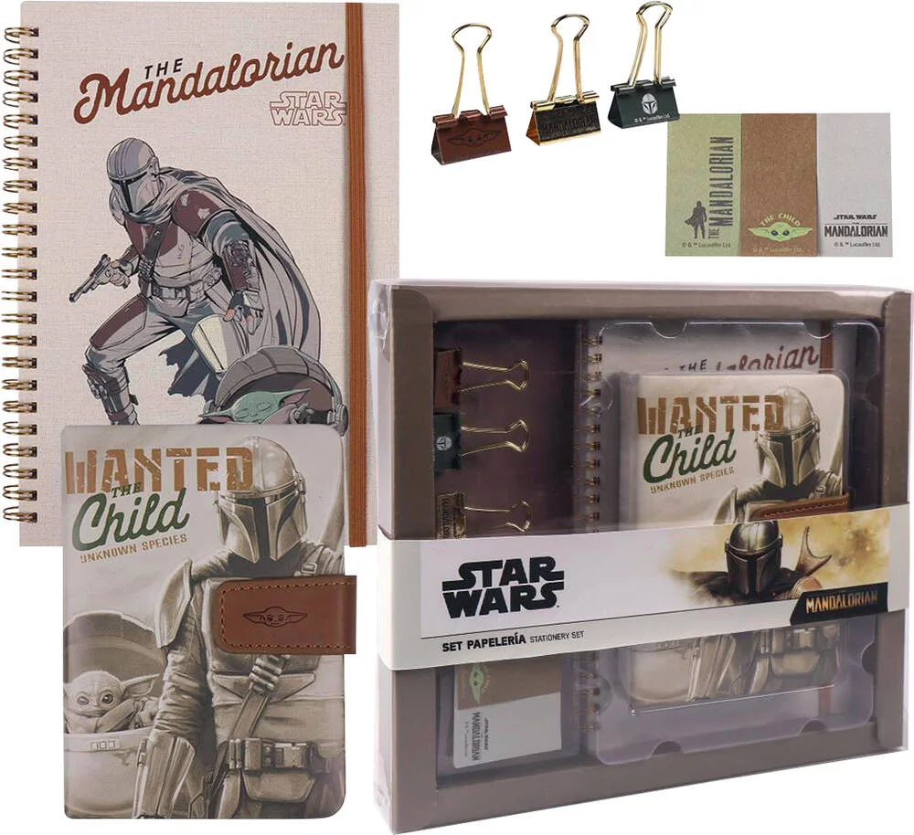 SET DE PAPETERIE THE MANDALORIAN THE CHILD
