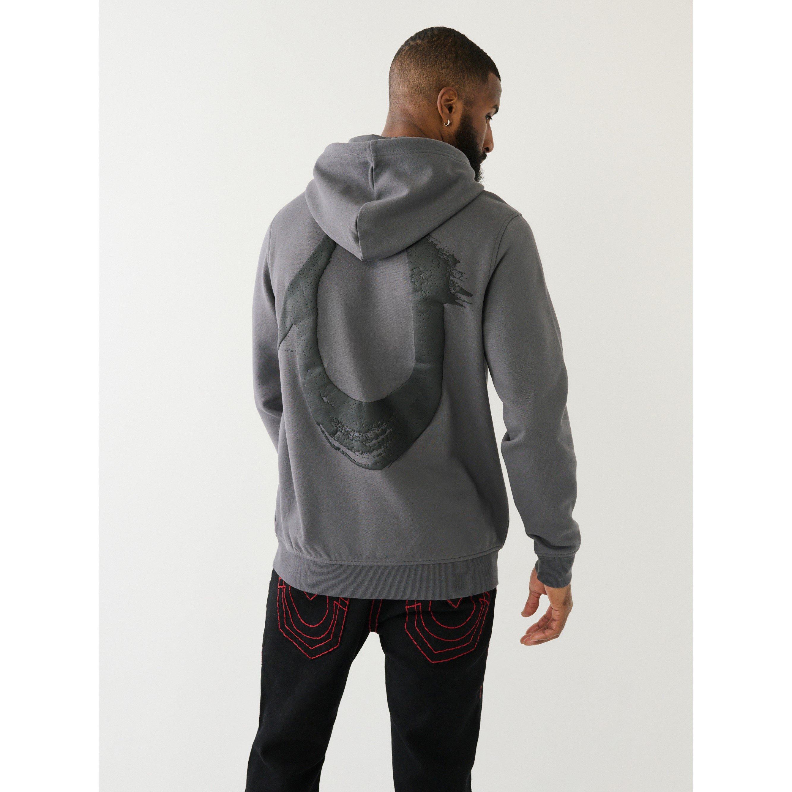 True Religion Painted Horseshoe Puff Print Hoodie