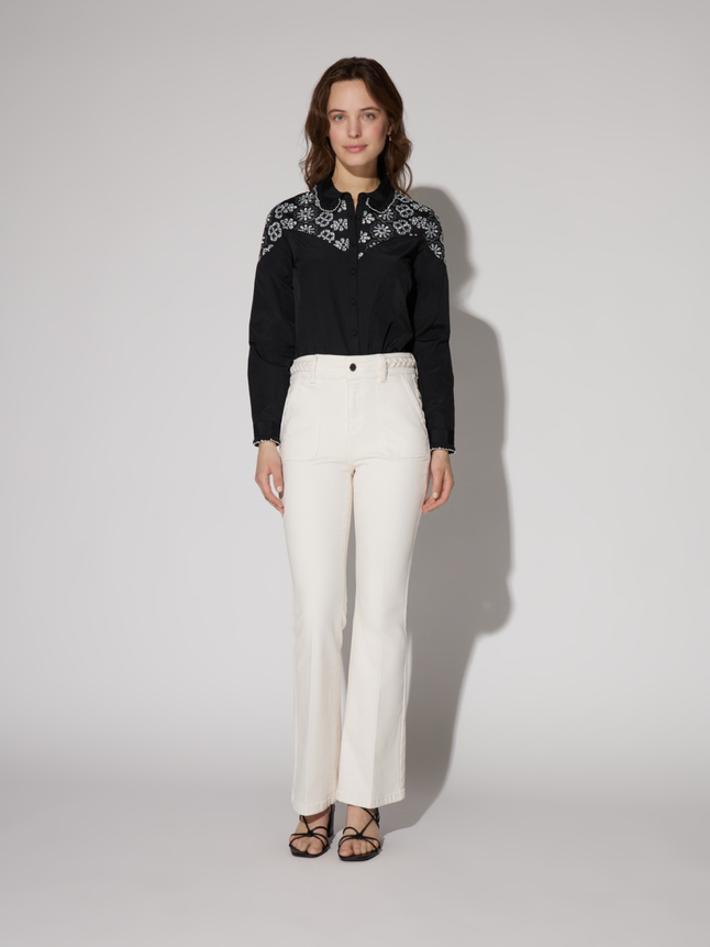 Chemise brodée