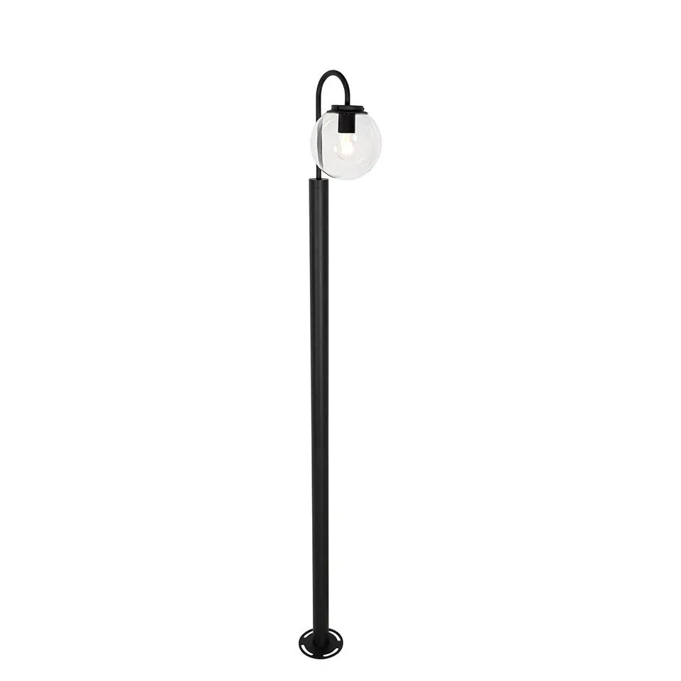 Qazqa staande buitenlampen sfera zwart e27