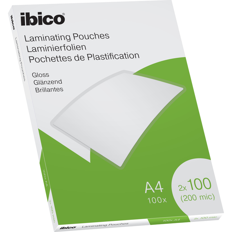 Ibico Laminierfolien, A4, 100 mic, glanz, 100 Stück