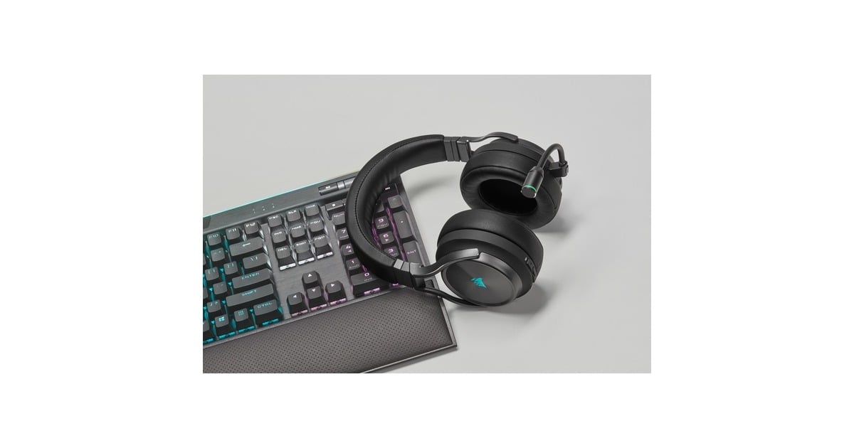 CorsairVirtuoso RGB Wireless XT over-ear gaming headset  (Zwart, Bluetooth, Pc, PlayStation 4, PlayStation 5, Nintendo Switch)