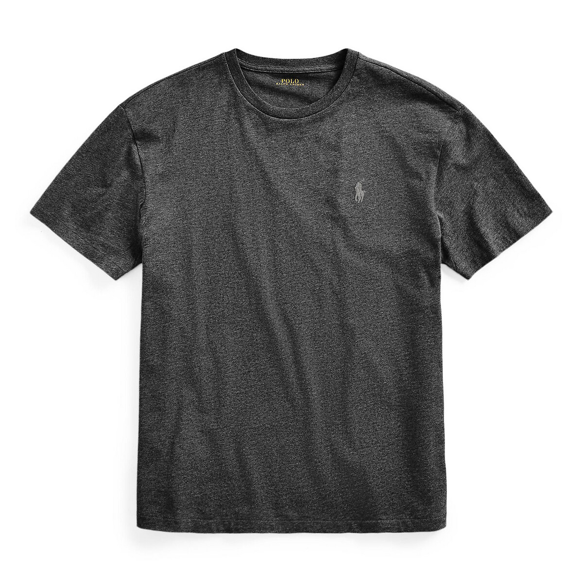 POLO RALPH LAUREN<br>Camiseta de malha slim fit com gola redonda