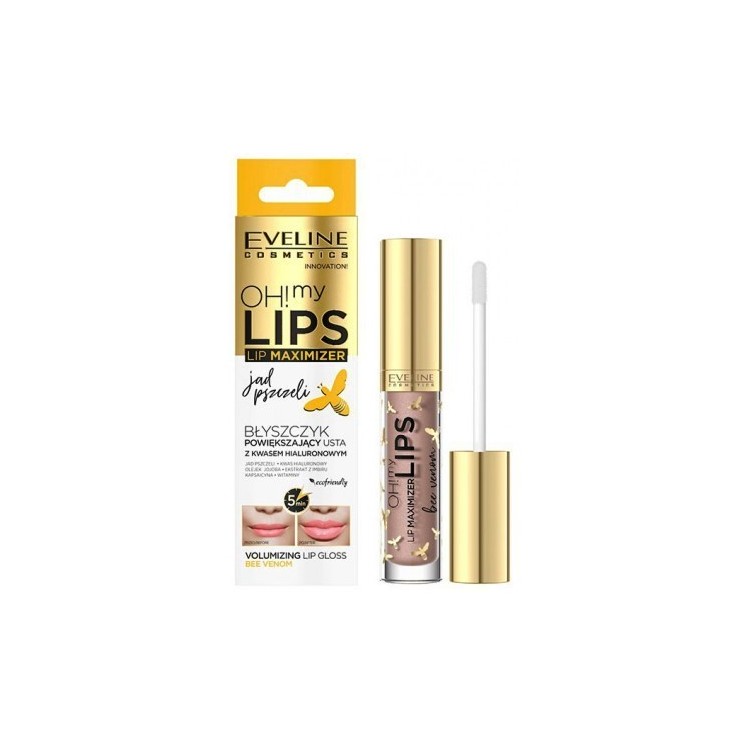 Eveline OH! MY LIPS Plumping Lipgloss mit Hyaluronsäure Bienengift 5 ml
