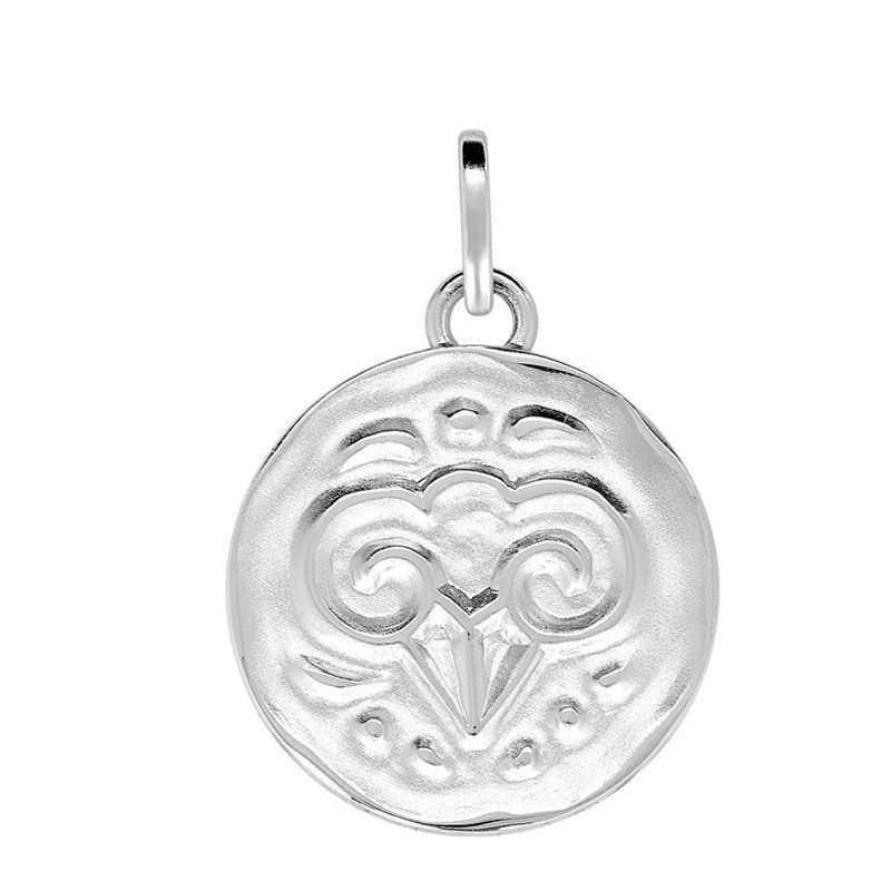 Pendentif mixte - Argent 925 - Signe Astrologique - Bélier