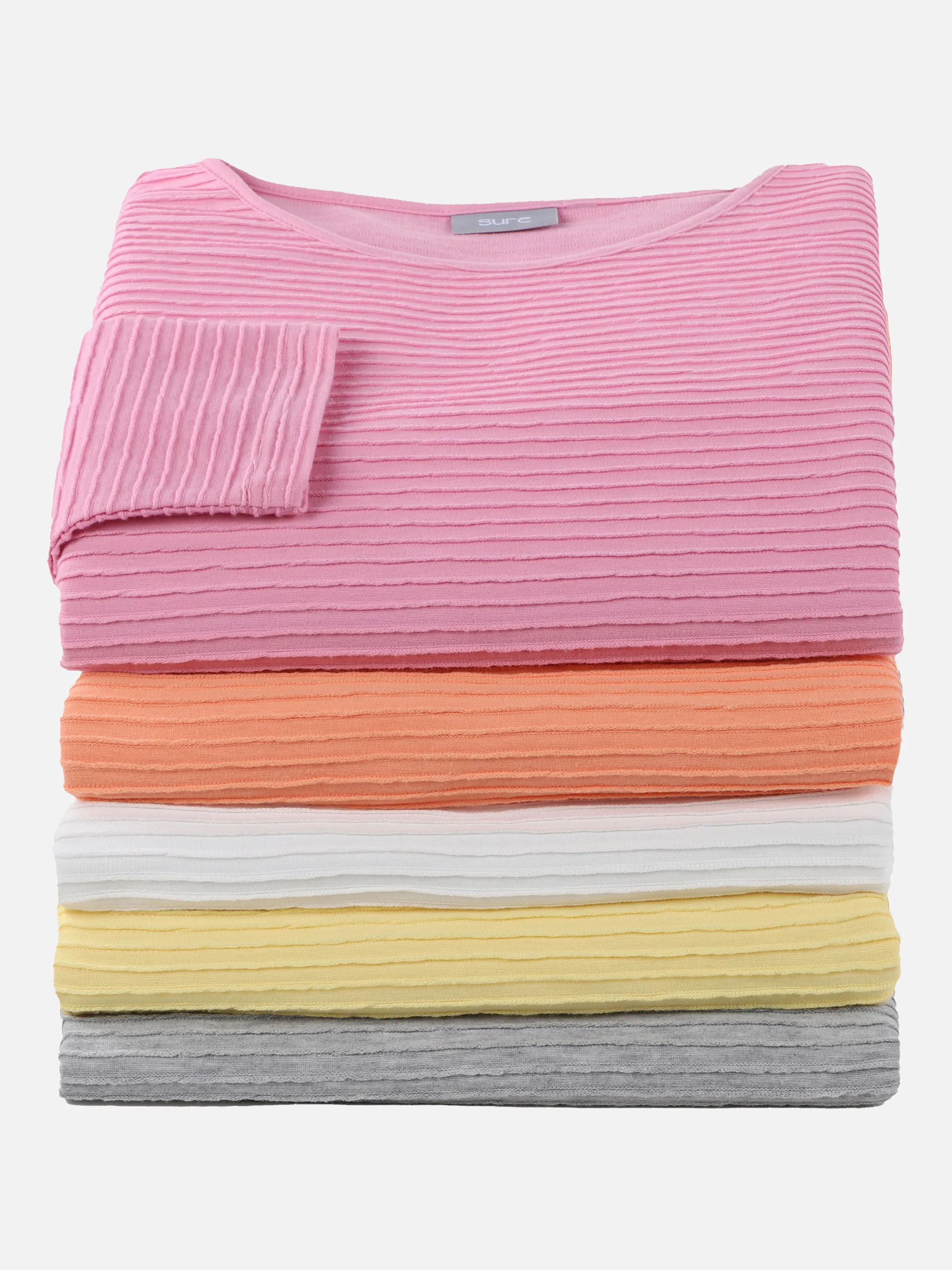 Damen Struktur Shirt mit 3/4 Arm