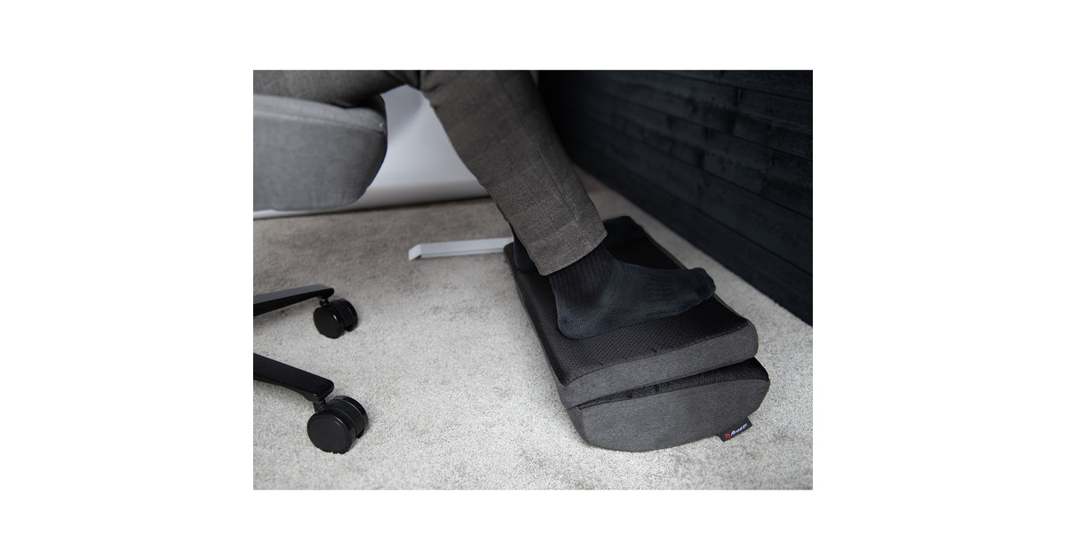 ArozziFootrest - Soft Fabric - Dark Grey voetensteun  (Donkergrijs)