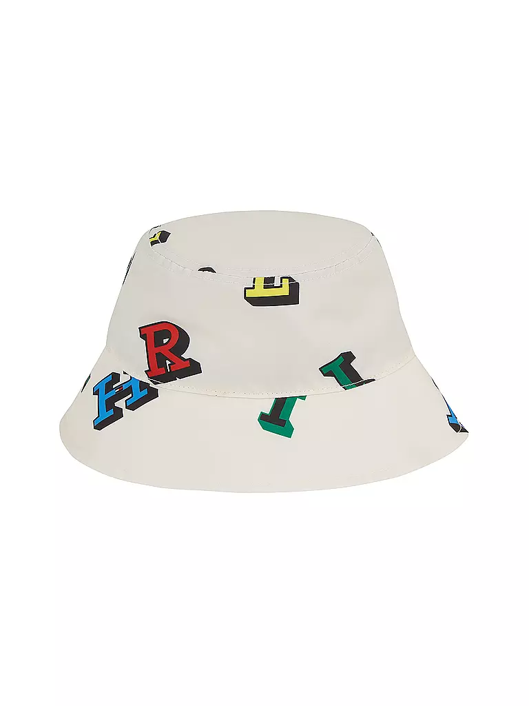 TOMMY HILFIGER Jungen Fischerhut - Bucket Hat weiss