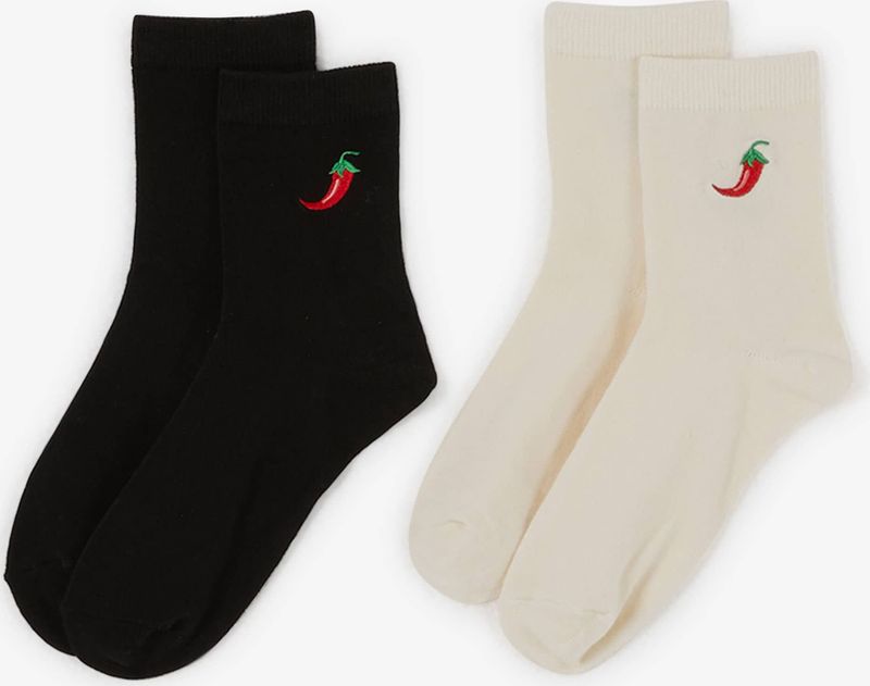 Courir Mid Crew Chilli 2set - Kinderen  Zwart/beige  Unisex