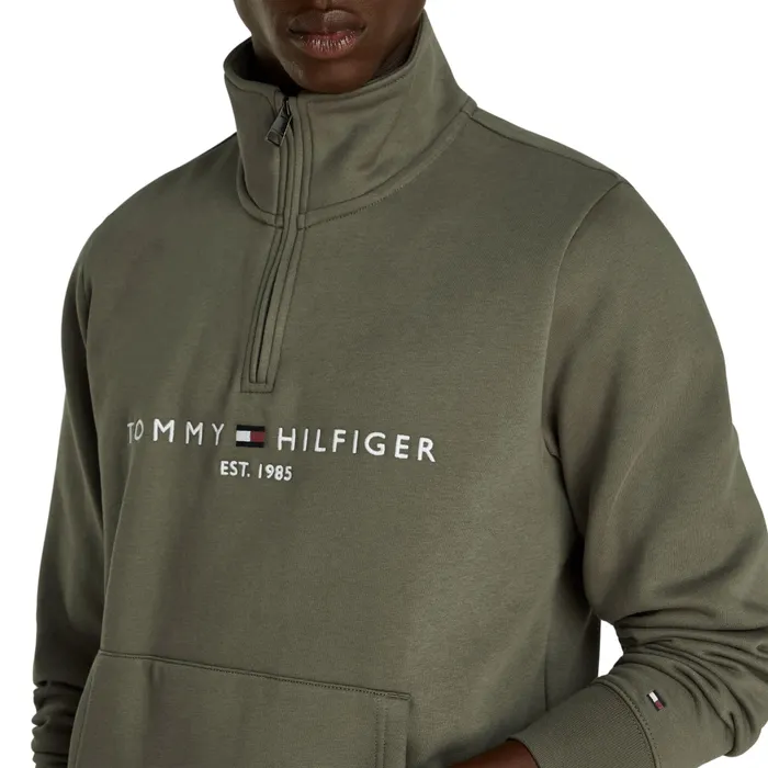 Tommy Hilfiger Logo Mock Neck Sweater Heren