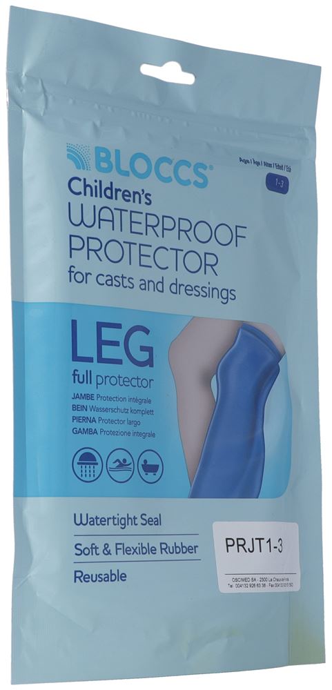 Bloccs Bad und Dusche Wasserschutz für das Bein 24-40/53.5cm Kind 1 Stk