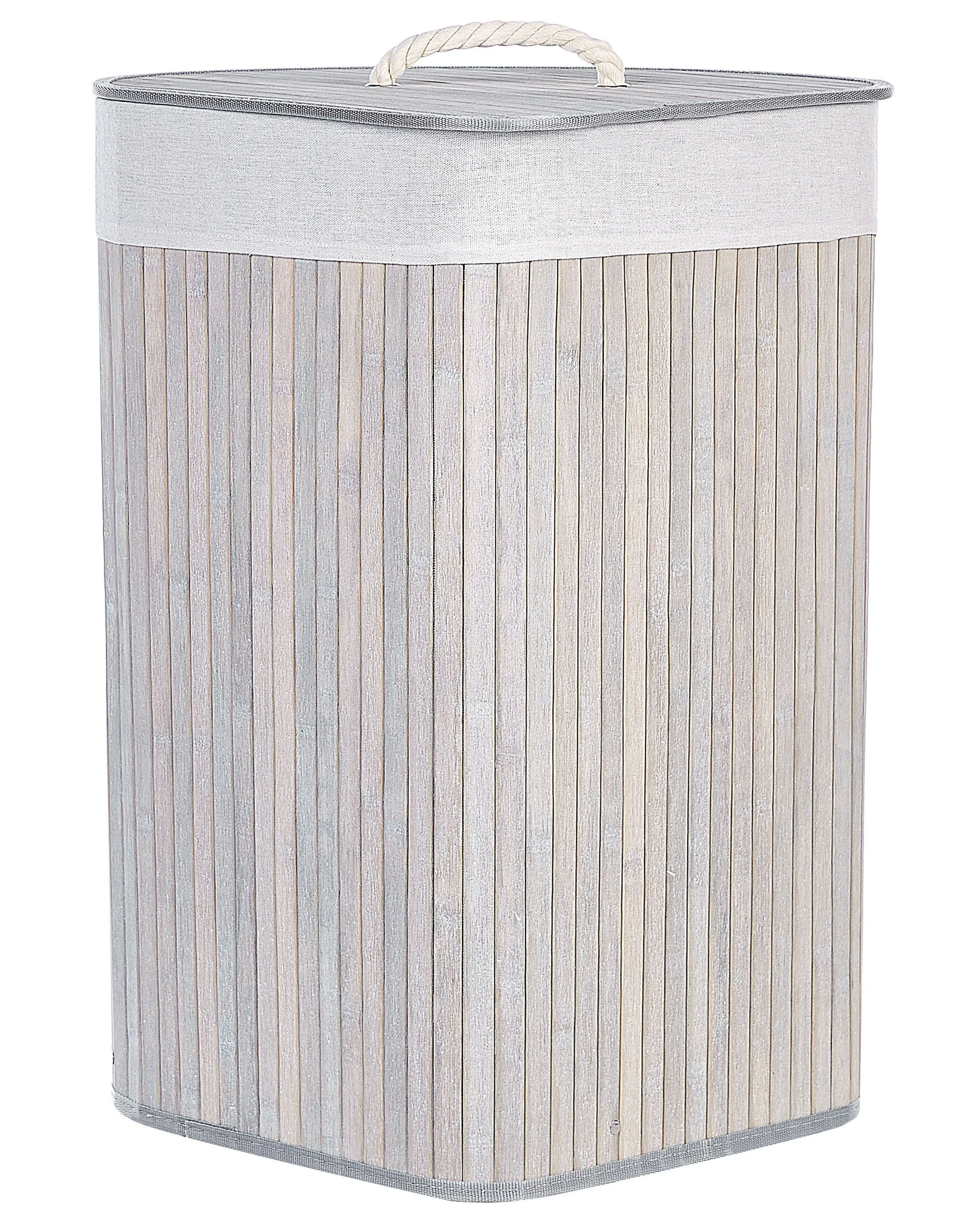 Mand MATARA Bamboehout Lichtgrijs 57 L