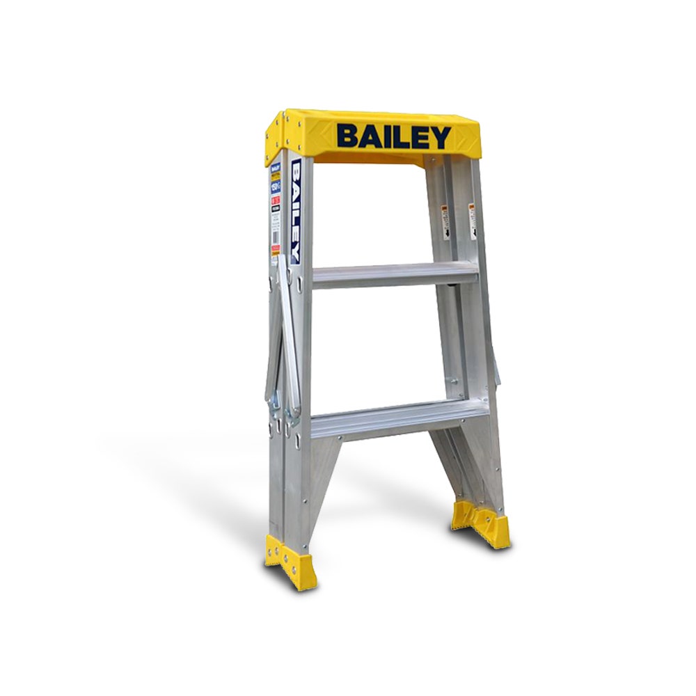Escada de alumínio de 3 degraus BAILEY Pro Big Top, 0,9 m, 150 kg, modelo FS13966