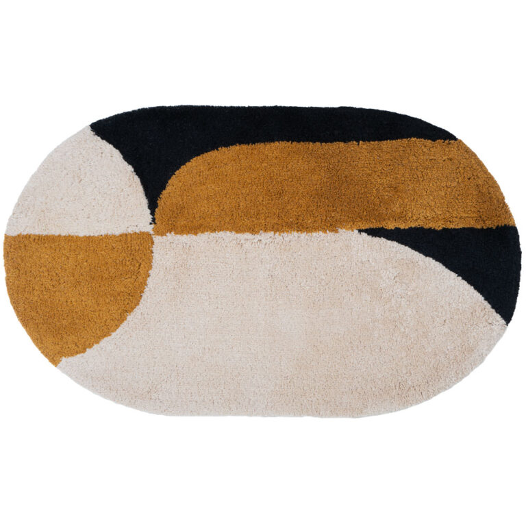 Badmat Bowie – Oker Ovaal 50 x 80 cm