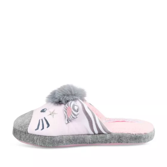Chaussons zèbre GRIS LOVELY SKULL
