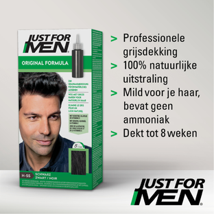 Just For Men Original Formula Haarkleuring - H55 Zwart 1ST
