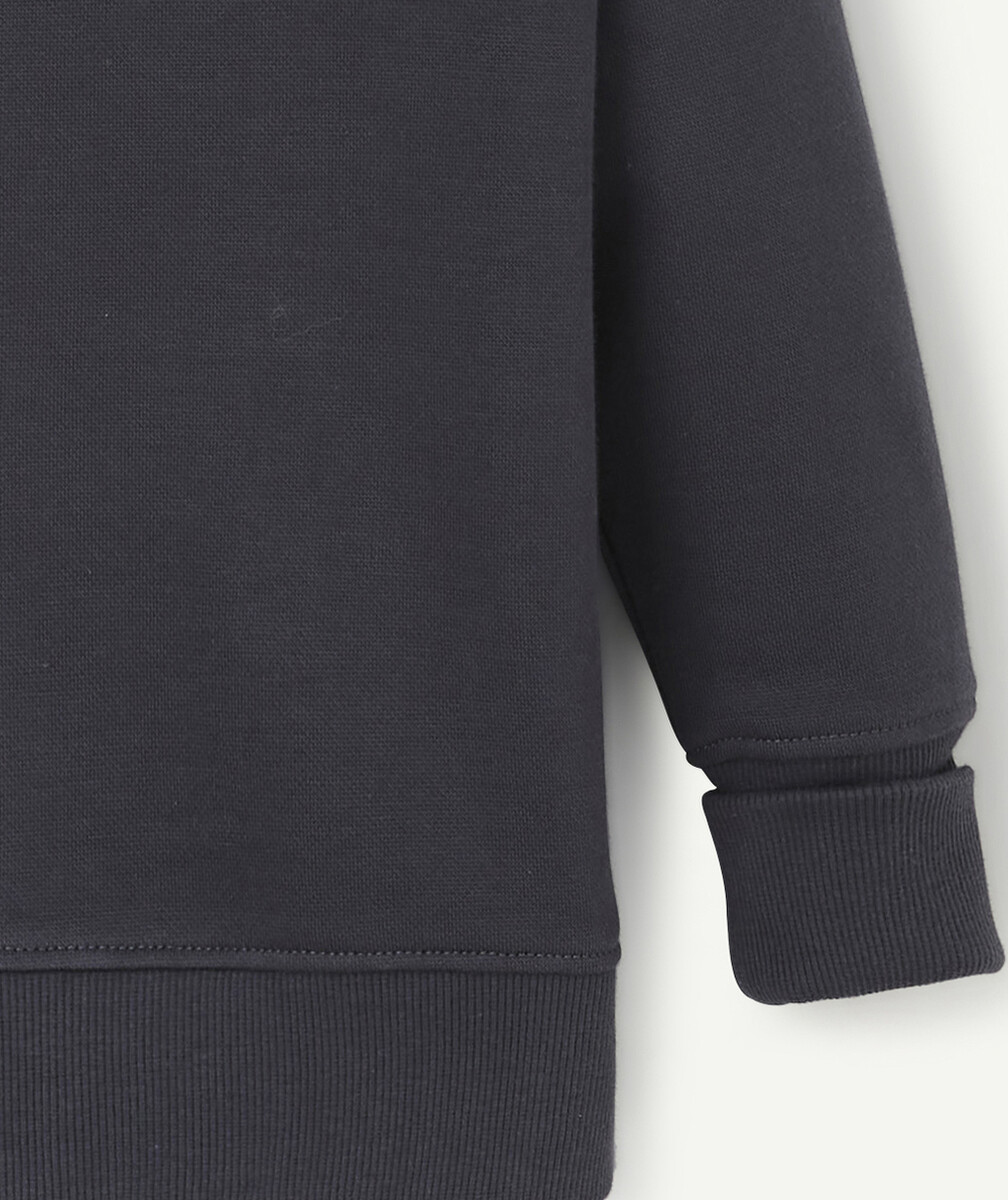 LE SWEAT ÉVOLUTIF BLEU MARINE EN COTON PIMA