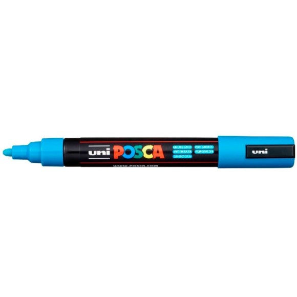 Marcador Posca Pc-5M Azul Claro