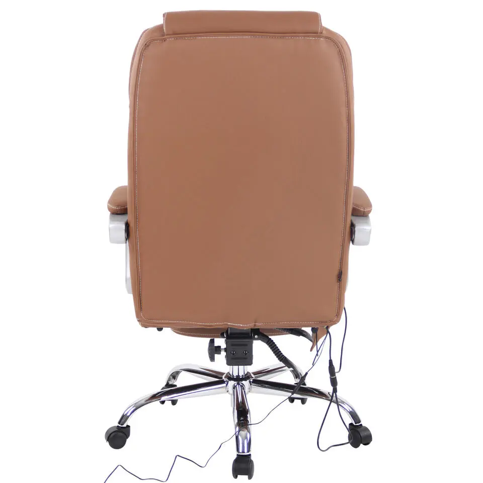 CLP Bureaustoel Pacific chroom Frame - Echt leer - licht bruin