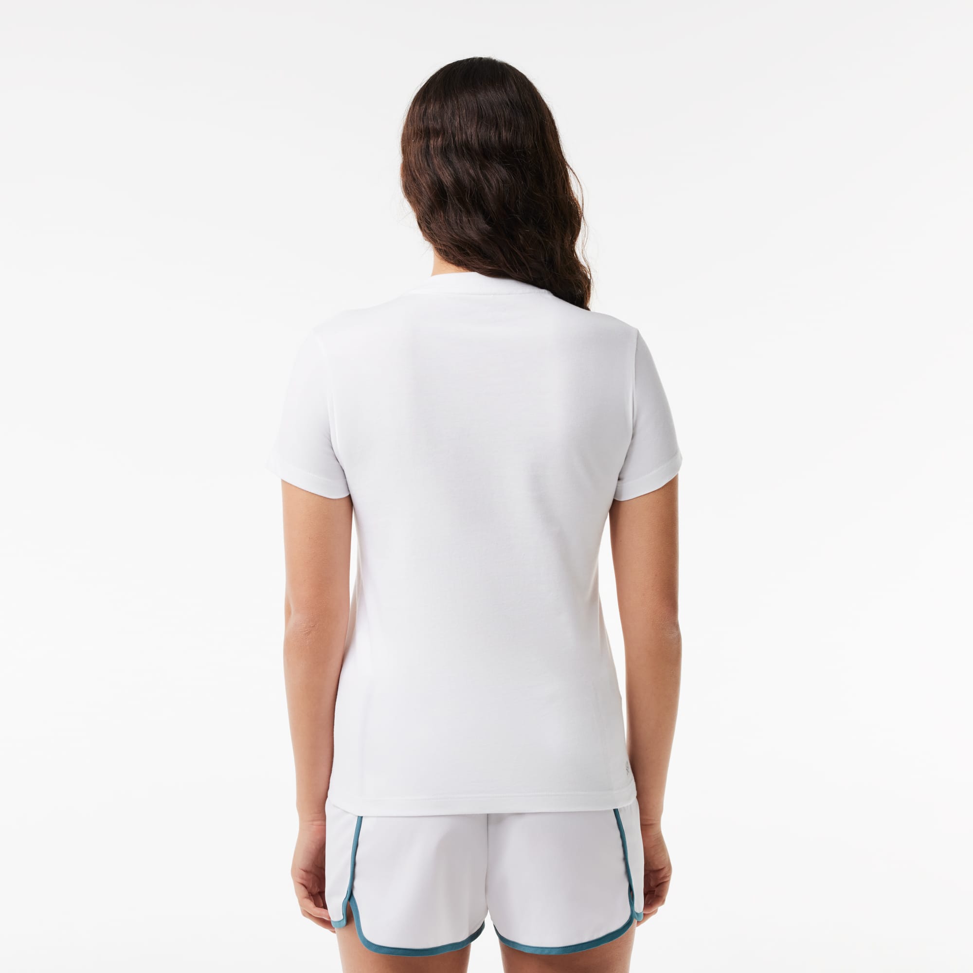 T-shirt jersey technique de coton biologique ultra-dry T-Shirts - Blanc - Lacoste - Femme