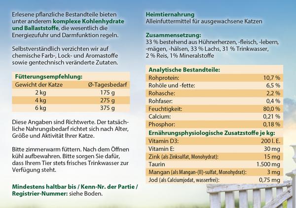 Dehner Best Nature Nassfutter für Katzen