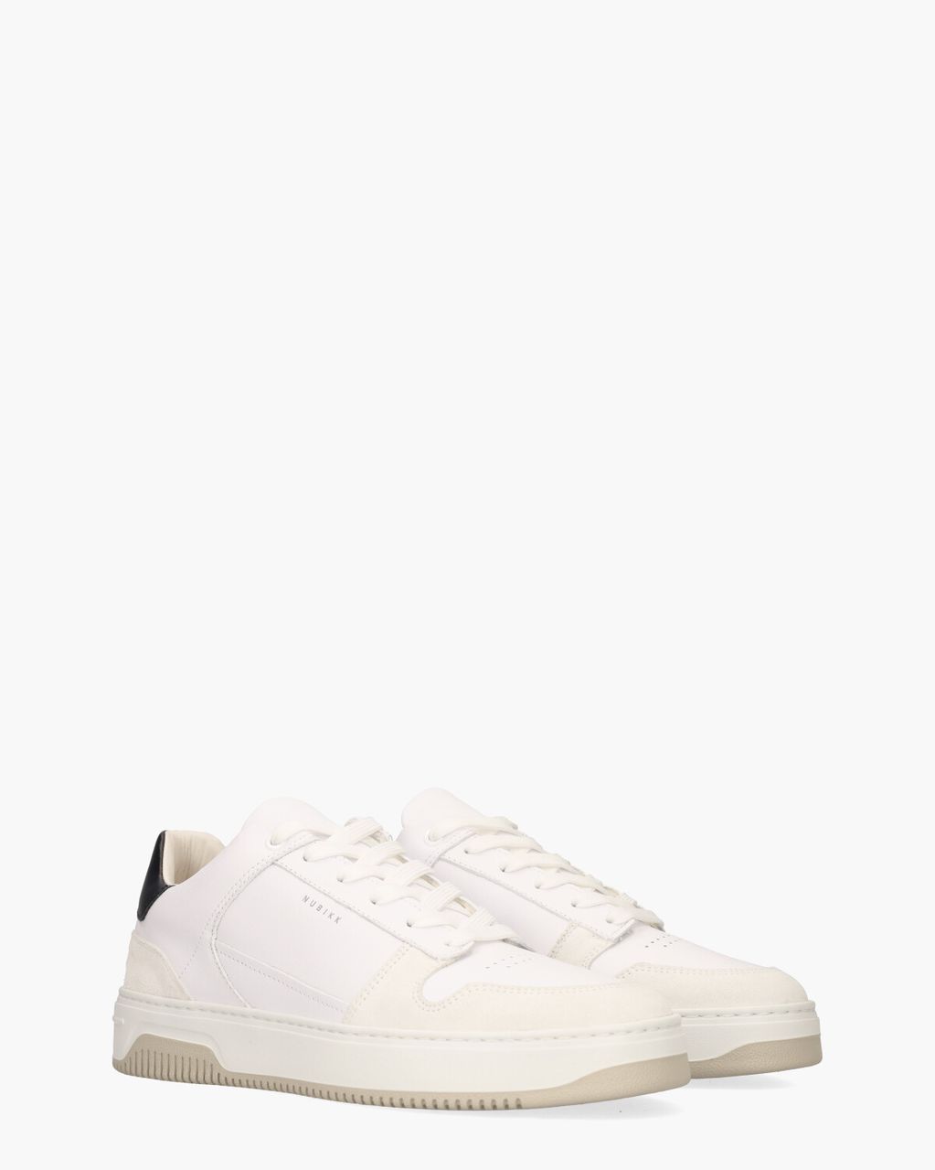Nubikk Basket Court Wit/Zwart Herensneakers