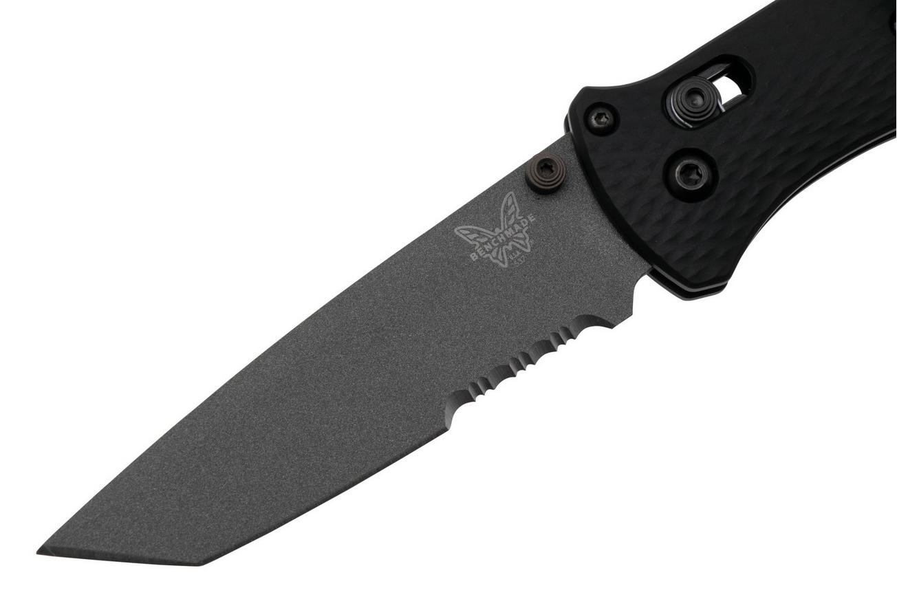 Benchmade Bailout, 537SGY-03, CPM-M4 Partly Serrated, Black Aluminium, zakmes