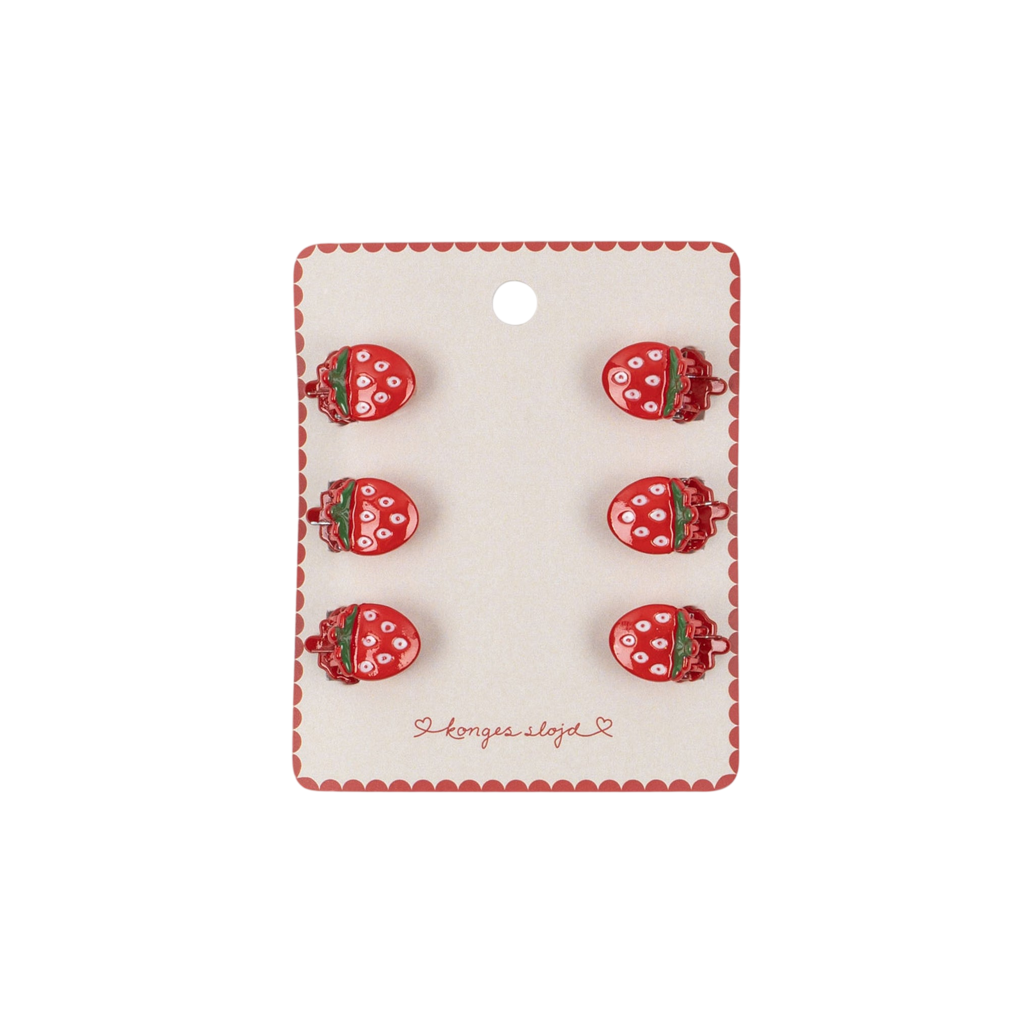 Haarklammern 6er Pack Strawberry